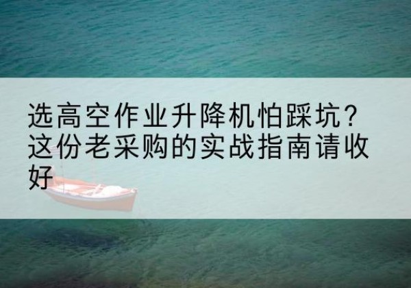 保德高空作业升降机厂家推荐-选高空作业升降机怕踩坑？这份老采购的实战指南请收好